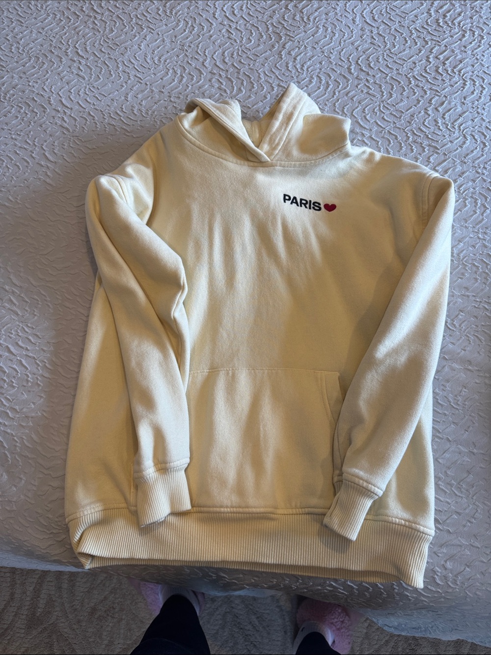 Abercrombie Kids "PARIS" Hoodie with Heart Embroidery